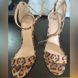 Kelly & Katie Brown Heels with Leopard Print